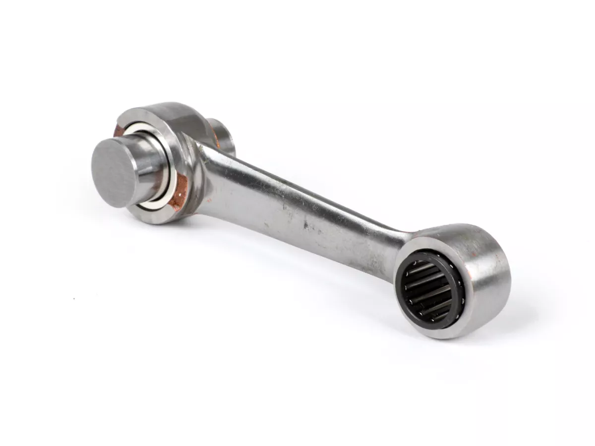 Connecting rod -MAZZUCHELLI- Piaggio Vespa PX125, PX150 (105mm, piston pin Ø=15mm, crank pin Ø20mm, used for 60mm long stroke shaft)