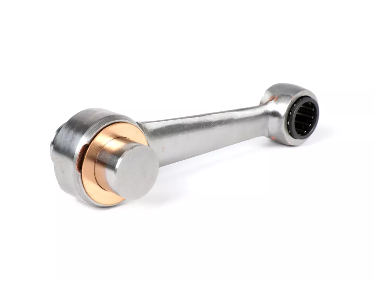 Connecting rod -MAZZUCHELLI- Piaggio Vespa PX125, PX150 (105mm, piston pin Ø=15mm, crank pin Ø20mm, used for 60mm long stroke shaft)