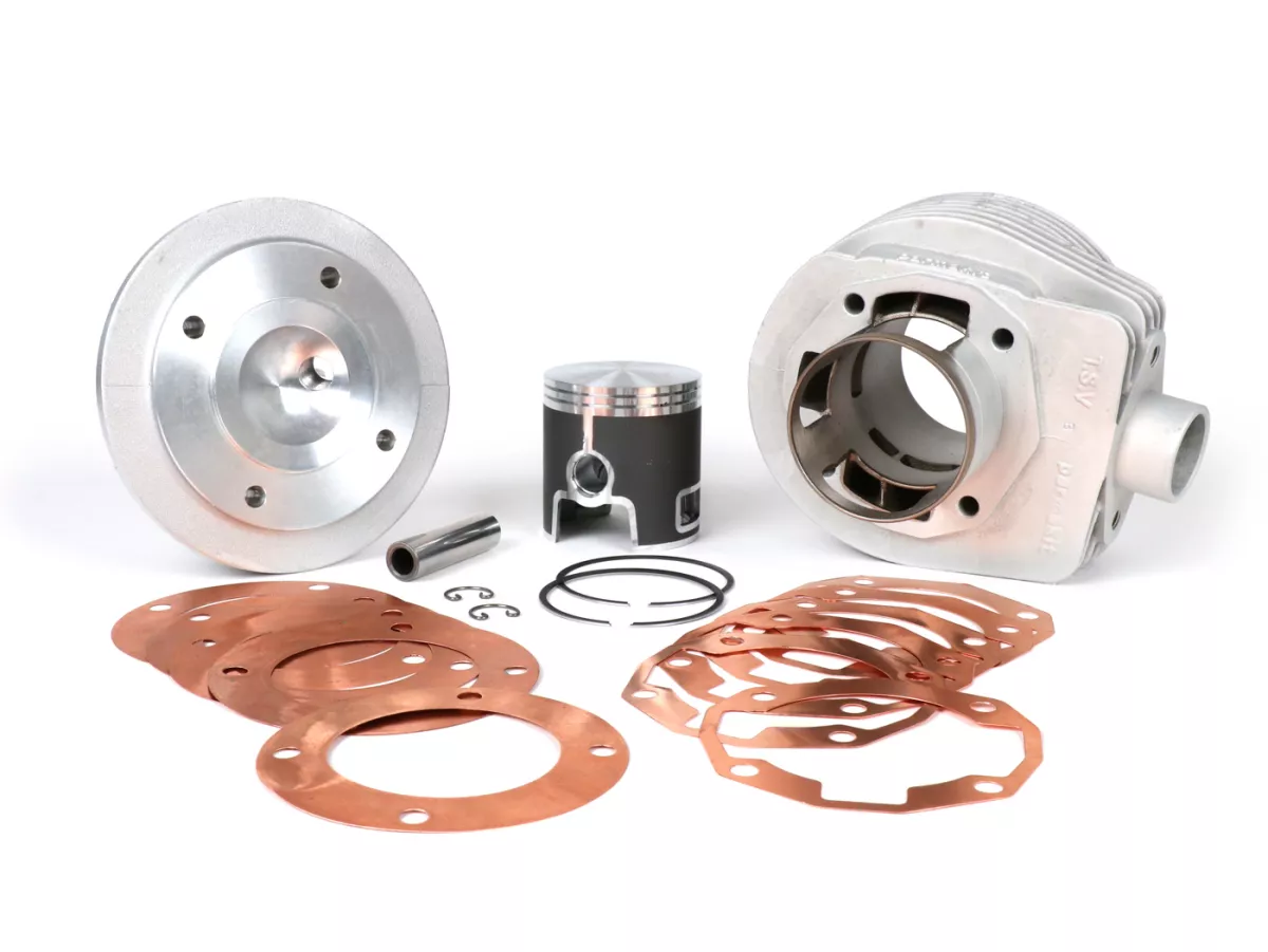 Cilinder -PARMAKIT TSV ECV Classic 177 ccm 3-poorts, 57mm slag, uitlaat uit 1 stuk- Vespa PX125, PX150, Cosa125, Cosa150, LML Star 125/150, Stella 125/150