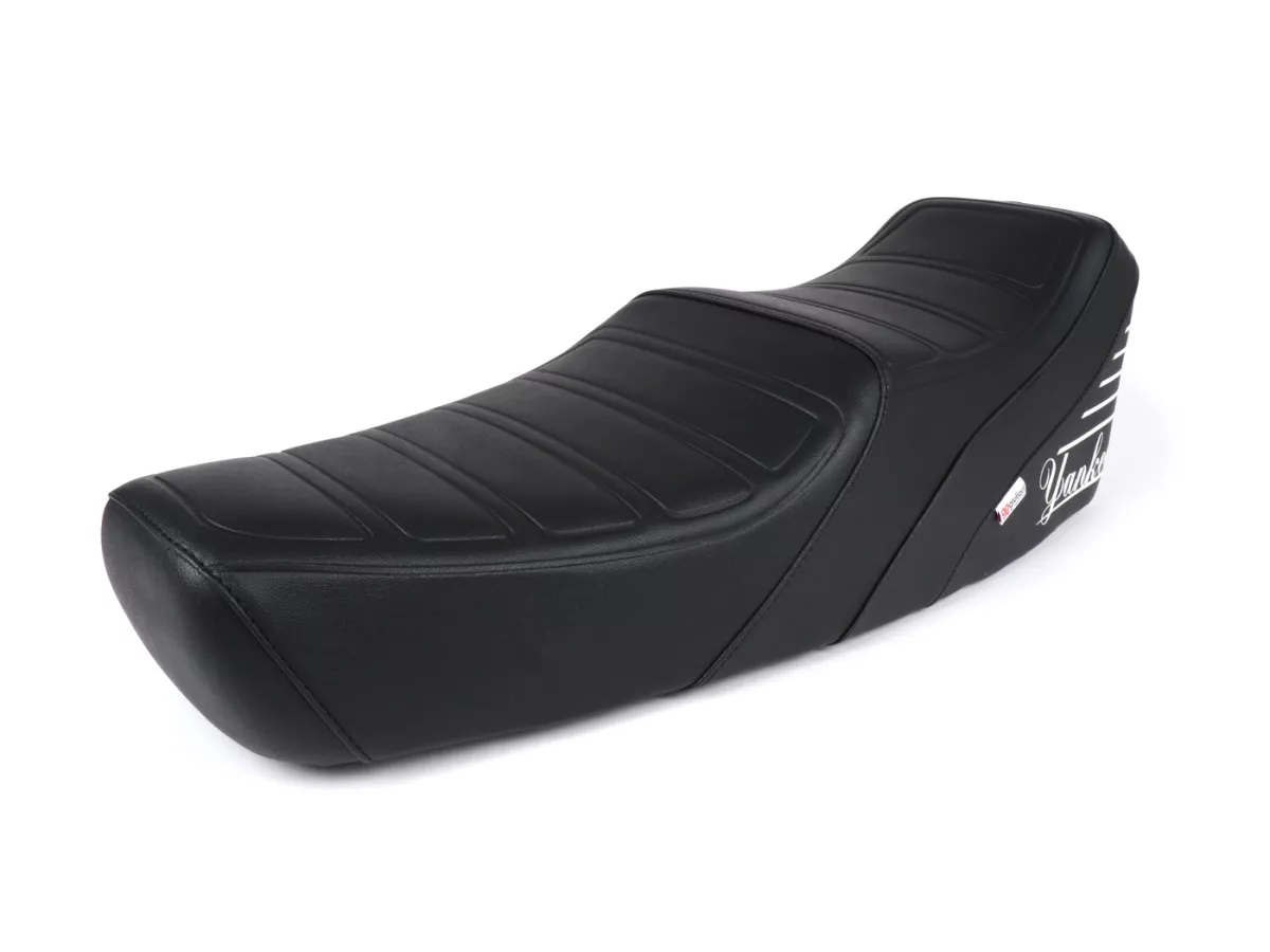 Asiento escalonado -GIULIARI Yankee- Vespa V50, PV125, ET3 - con cerradura - negro