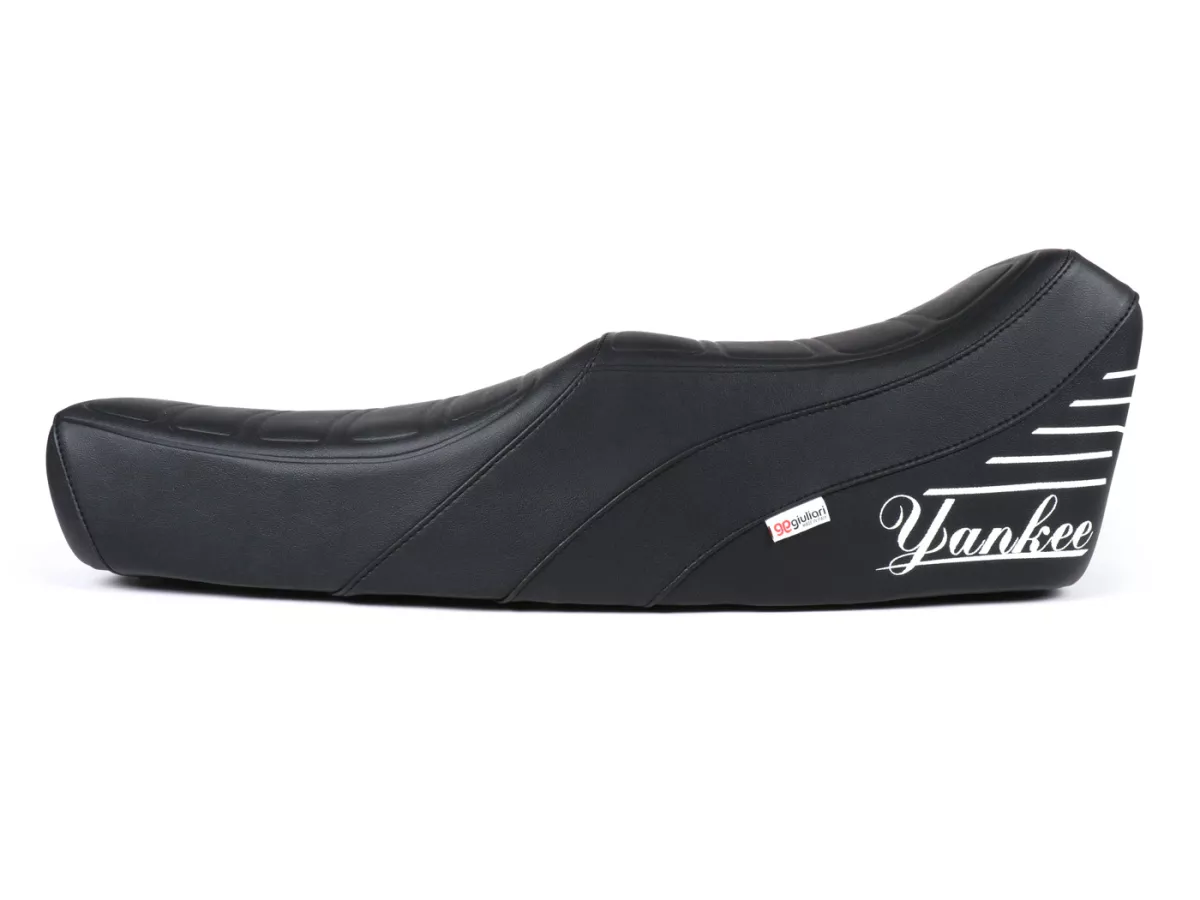 Asiento escalonado -GIULIARI Yankee- Vespa V50, PV125, ET3 - con cerradura - negro