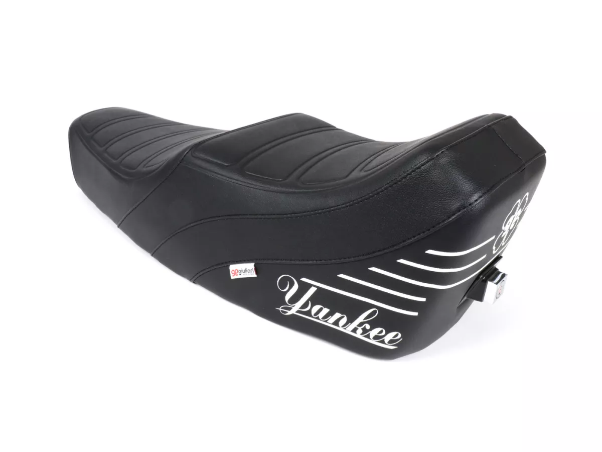 Asiento corrido -GIULIARI Yankee- Vespa PK S/XL - con cerradura - negro