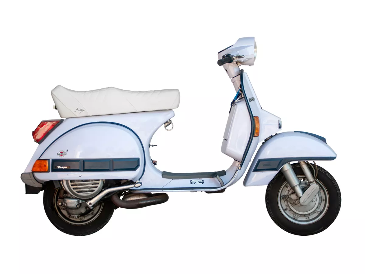 Panca a gradini -GIULIARI Yankee- Vespa PX - con serratura - bianco