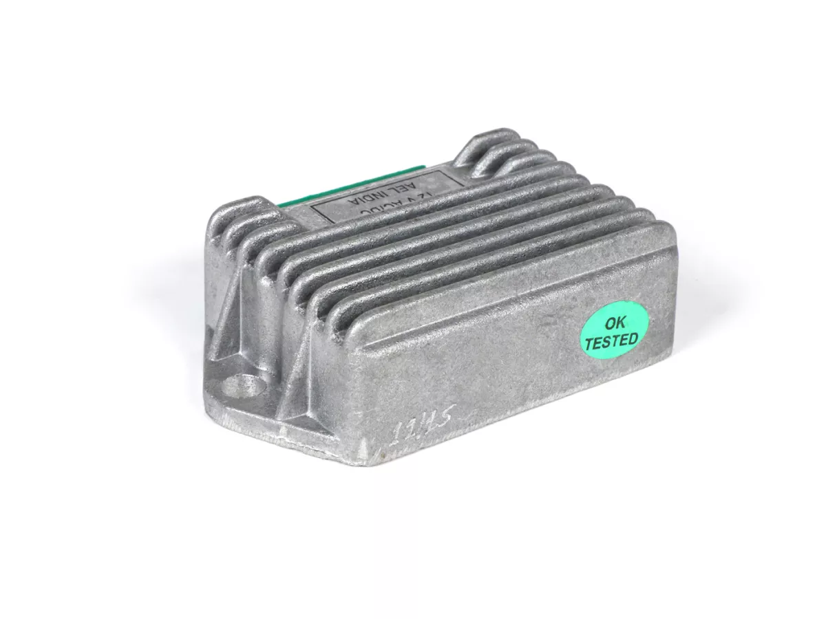 Regolatore di tensione -AEL 5 pin 12V (G-G-B+-C-terra) - utilizzato per LML 125-200cc Star, Deluxe, Speedy, Stella