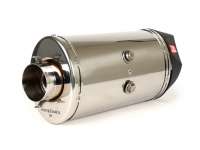 Silencer -REMUS RSC- Ø=55mm, Euro3 (2014-2016) - Vespa LX 125-150ie 3V, Vespa S 125-150ie 3V, Vespa Primavera 125-150ie 3V, Vespa Sprint 125-150ie 3V -  silver stainless steel