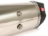 Silencer -REMUS RSC- Ø=55mm, Euro3 (2014-2016) - Vespa LX 125-150ie 3V, Vespa S 125-150ie 3V, Vespa Primavera 125-150ie 3V, Vespa Sprint 125-150ie 3V -  silver stainless steel