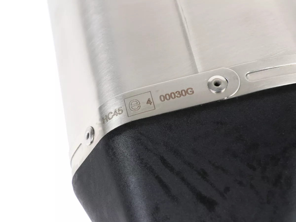 Silenziatore posteriore -REMUS- Ø=65mm, Euro4 (2016-) - Vespa LX 125-150ie 3V, Vespa S 125-150ie 3V, Vespa Primavera 125-150ie 3V, Vespa Sprint 125-150ie 3V- Argento inox