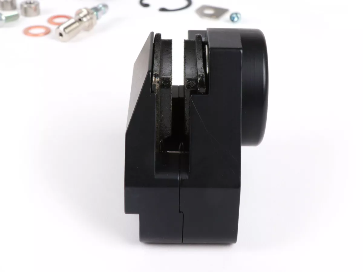 Schijfremset voor -CRIMAZ 2.0 RDP/CNC Ø200mm- Vespa V50, 50 Special, 50SR, SS50, SS90, V90, PV125, ET3 - zwarte remklauw
