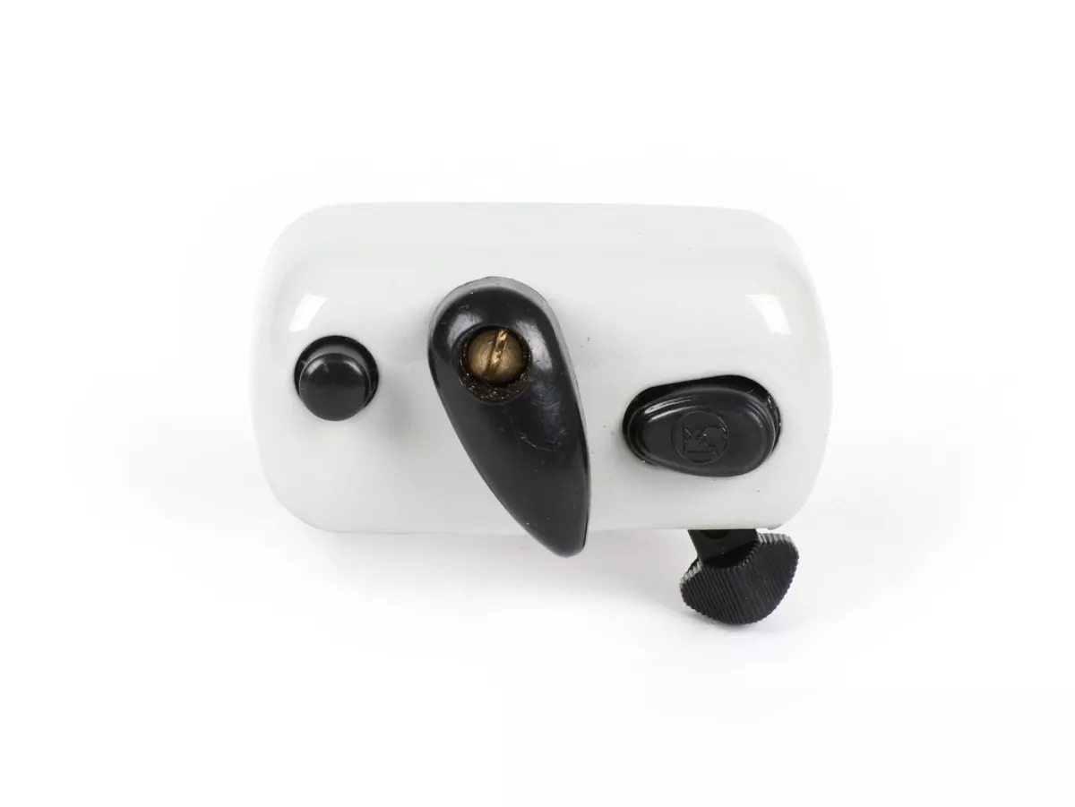 Light switch -MAURO PASCOLI- Vespa VB1T, VGL1, VBA1T, VBB1T, VNA1T, VNB1T (-052499), VGLA1T (-015859) - painted grey