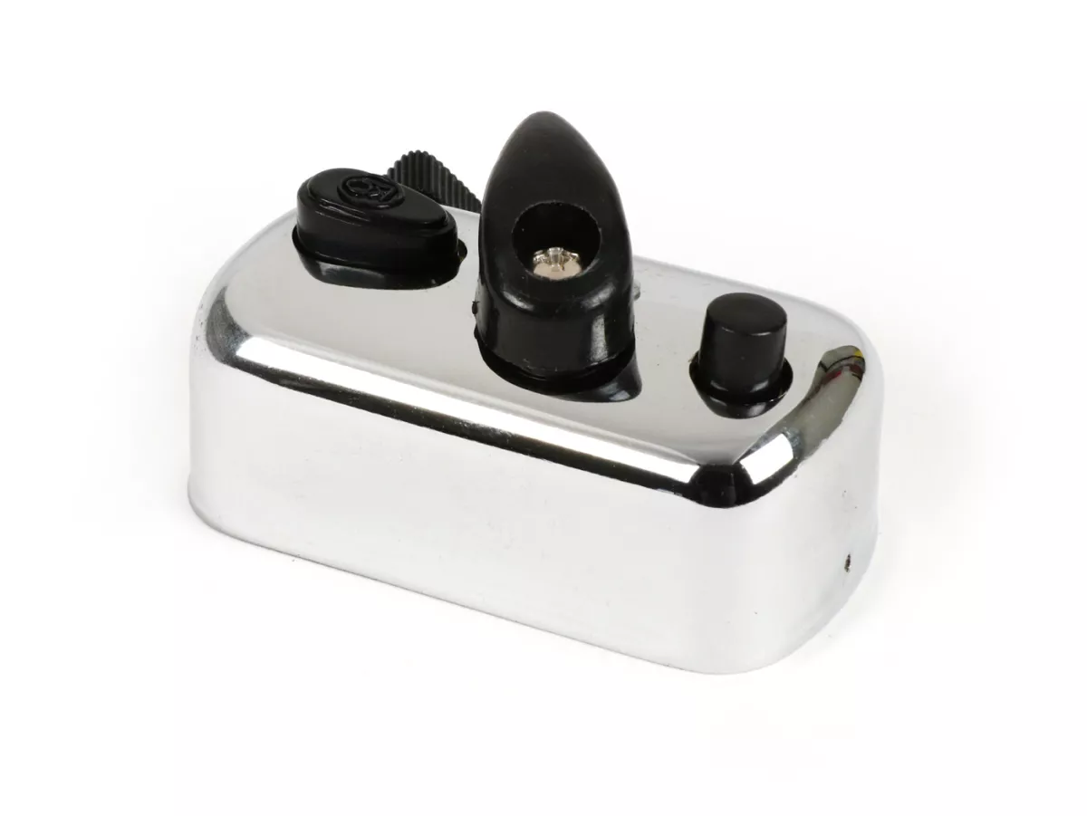 Interruptor de luces -CALIDAD OEM- Vespa VB1T, VGL1, VBA1T, VBB1T, VNA1T, VNB1T (hasta el nº 052499), VGLA1T (hasta el nº 015859) - cromado