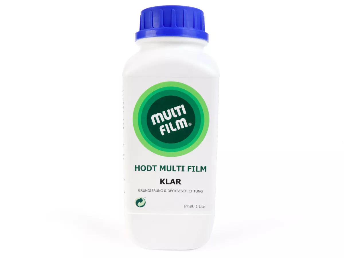 Cire de protection pour la peinture, durcit et transparent -HODT MULTI FILM Klar- boîte 1000ml pour peindre au pistolet, au pinceau ou tremper