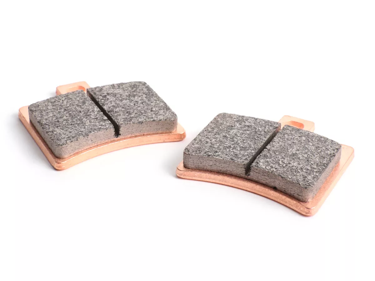 Pastillas de freno traseras -TRW Sinter MCB710SRM (con ABE) -para pinza de freno PORCO NERO POWER CNC by Spiegler de 2 pistones, Ø=29mm- Vespa GT/GTS/GTV 125-300cc (con y sin ABS)