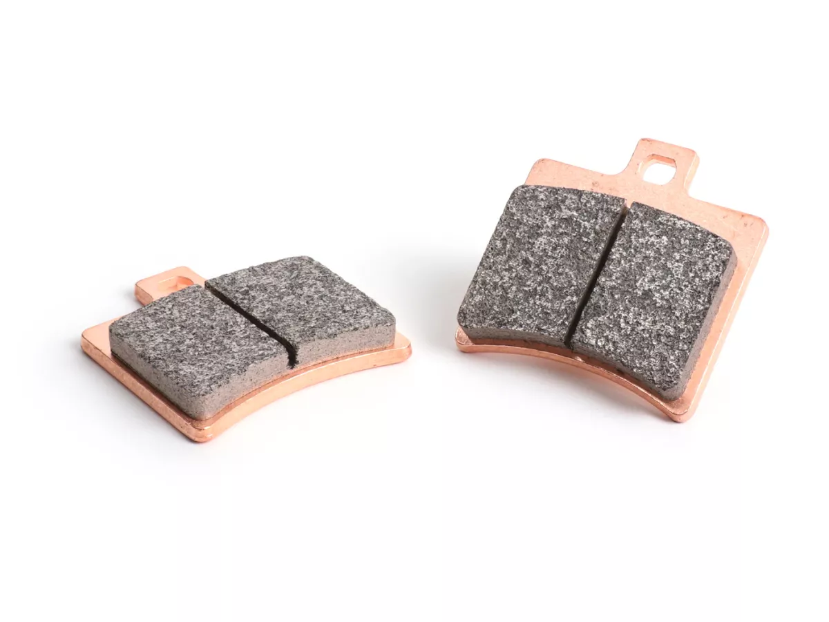 Pastillas de freno traseras -TRW Sinter MCB710SRM (con ABE) -para pinza de freno PORCO NERO POWER CNC by Spiegler de 2 pistones, Ø=29mm- Vespa GT/GTS/GTV 125-300cc (con y sin ABS)