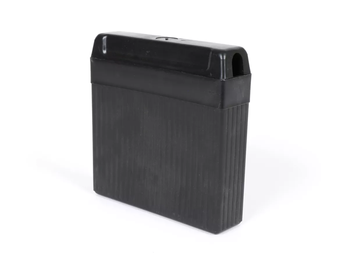 Batería de caja vacía incl. tapa -Gel RAE 3s2- 6V 5Ah - 125x125x32mm - Lambretta D 150, LD 150, LI (Serie 1) - Tipo AGM