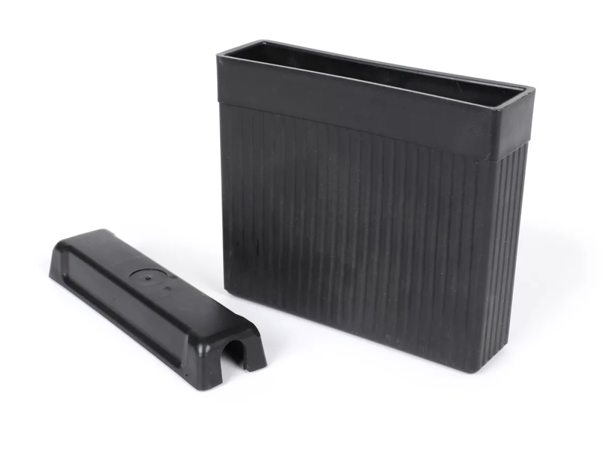 Batería de caja vacía incl. tapa -Gel RAE 3s2- 6V 5Ah - 125x125x32mm - Lambretta D 150, LD 150, LI (Serie 1) - Tipo AGM