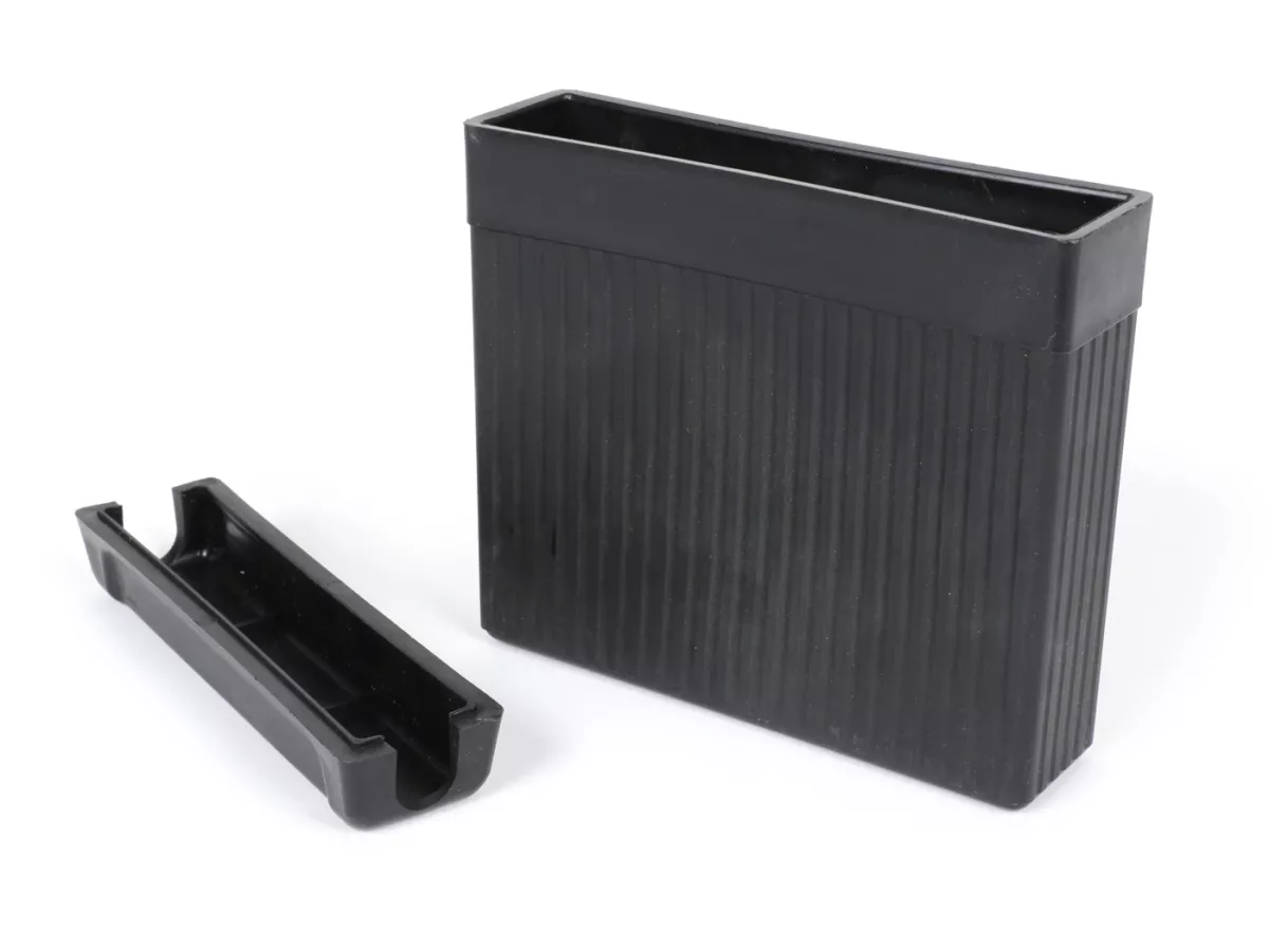 Batería de caja vacía incl. tapa -Gel RAE 3s2- 6V 5Ah - 125x125x32mm - Lambretta D 150, LD 150, LI (Serie 1) - Tipo AGM