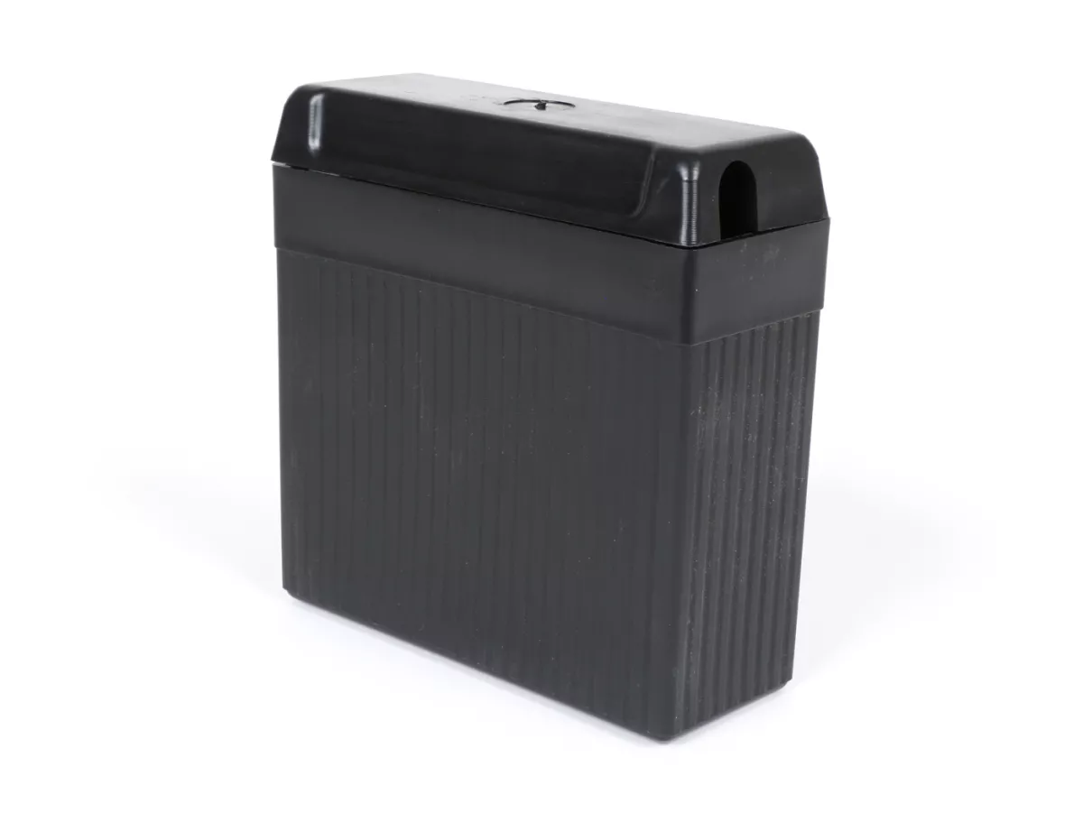 Lege batterij incl. deksel Deksel -Gel RAE 3s3- B39-6 (6N7-1)- 6V 7Ah - 126x126x48mm - Vespa Sprint150 (VLB1T)(D), VNB1T, VL3T, VB1, VBA1, VBB1, GL150 (VLA1), VGL1, Vespa150 T3 (VD2T), Vespa150 T4 (VGLA1T-VGLB1T), Lambretta (Series 2, tot 10/1959) - Loodz