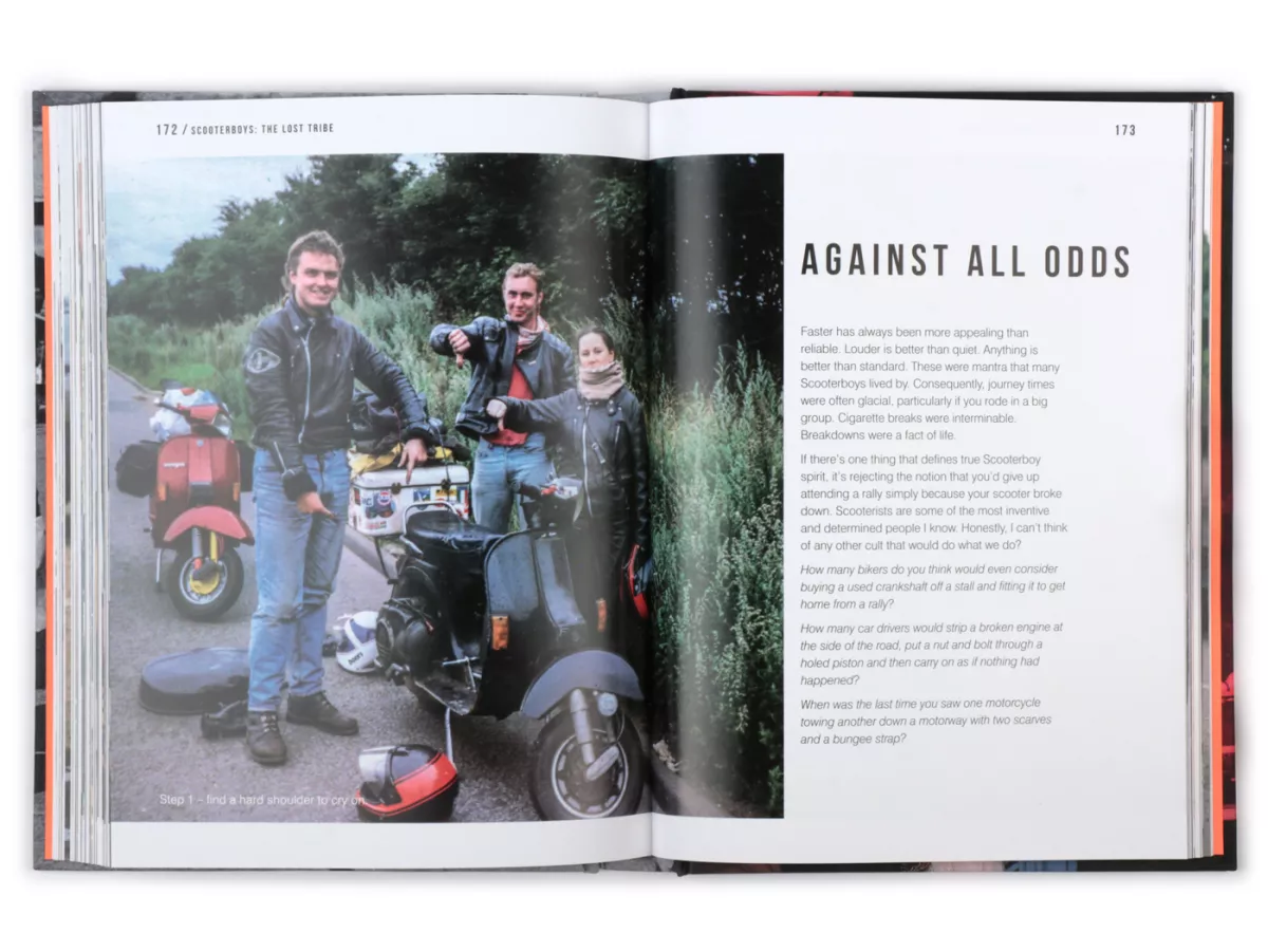 Boek -SCOOTERBOYS de verloren stam- door Martin 'Sticky' Round - 192 pagina's hardcover