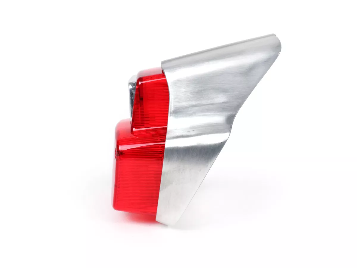 Tail light -SIEMVespa vintage- metal, small - unpainted - Vespa 50S (V5SA1T), V50R (V5A1T), V50 Special (V5A2T), 50SR/Sprinter (V5SS2T), SS50 (V5SS1T), V90 (V9A1T), 90 Racer (V9SS2T), SS90 (V9SS1T), 125 Nuova (VMA1T)
