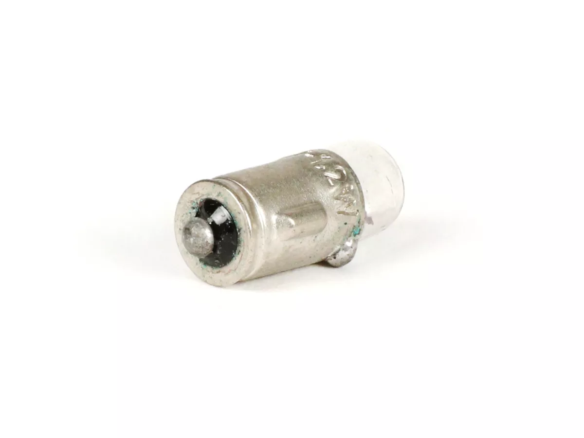 Bohlam -BA7s- 6V 1.2W - Putih - digunakan sebagai lampu speedometer untuk speedometer cangkang dengan dasar bayonet (India/Reprotachos)