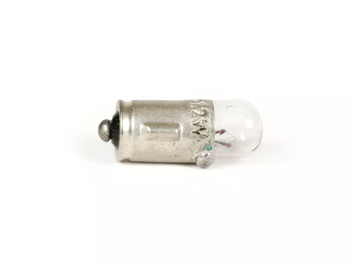Bohlam -BA7s- 6V 1.2W - Putih - digunakan sebagai lampu speedometer untuk speedometer cangkang dengan dasar bayonet (India/Reprotachos)
