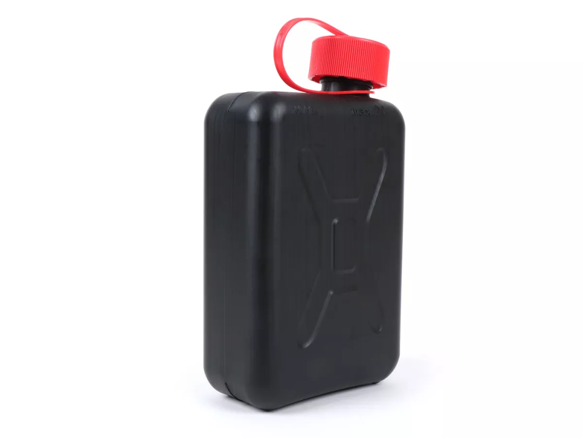 Bensindunk 2L (2000ml) -HÜNERSDORFF Standard, med barnsäker skruvanslutning- svart