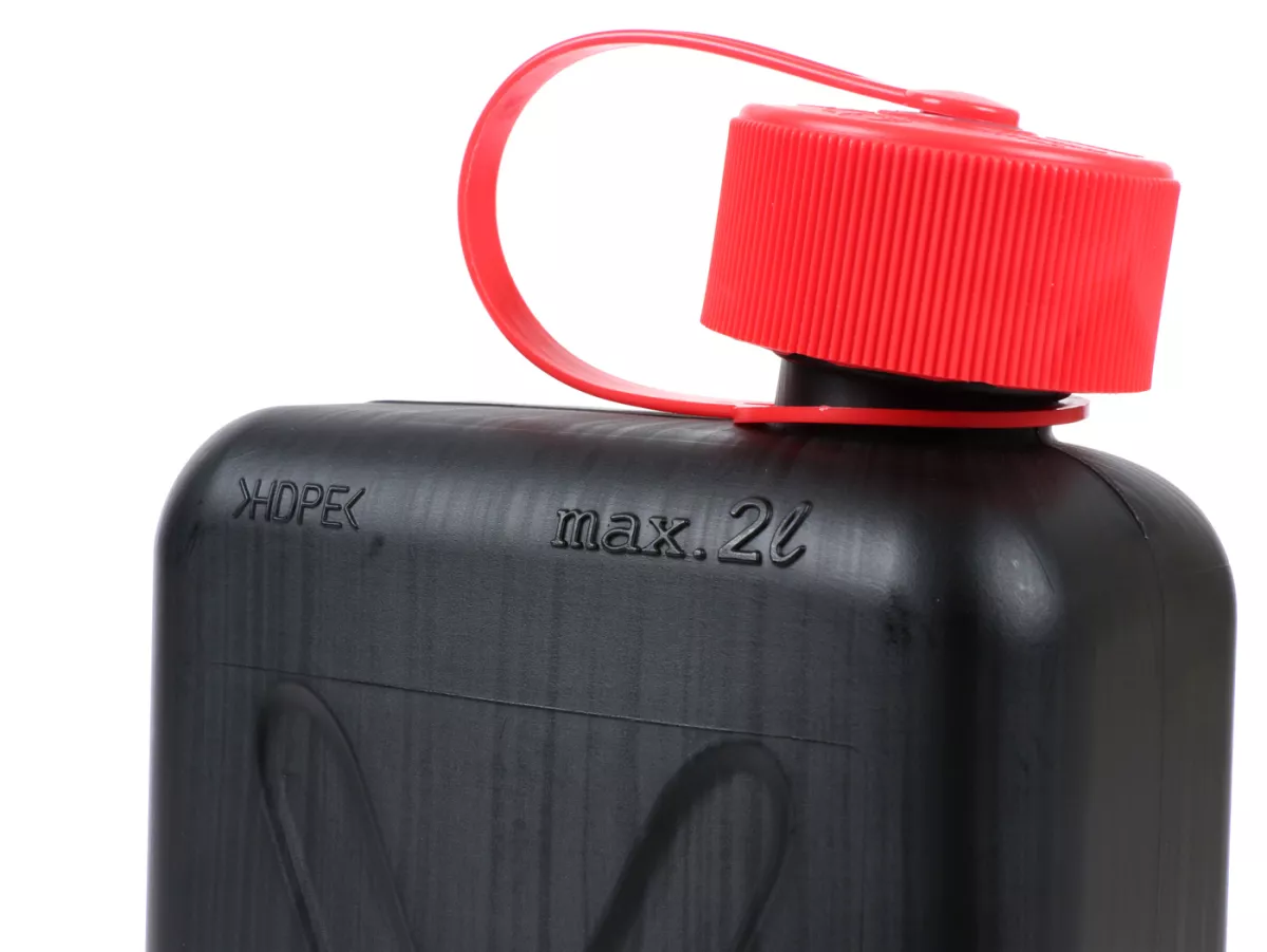 Bensindunk 2L (2000ml) -HÜNERSDORFF Standard, med barnsäker skruvanslutning- svart