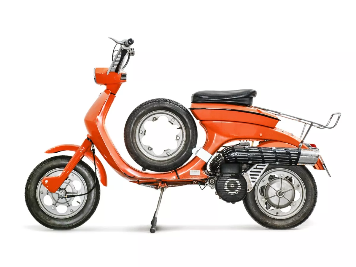 Reservewielhouder -BGM PRO- Lambretta Lui, Luna, Vega, Cometa - gegalvaniseerd