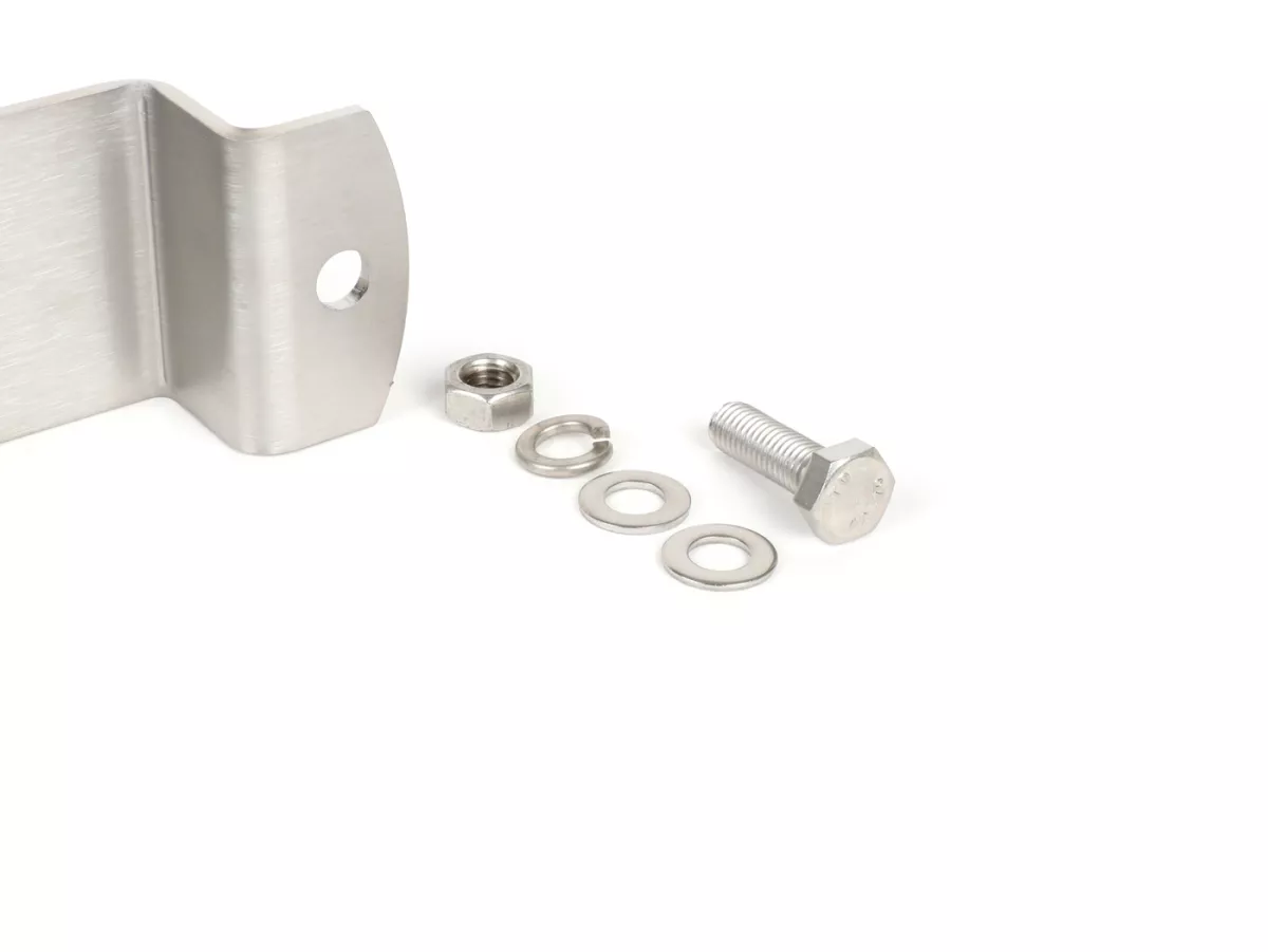 Porta ruota di scorta passante -BGM PRO- Lambretta Lui, Luna, Vega, Cometa - acciaio inox