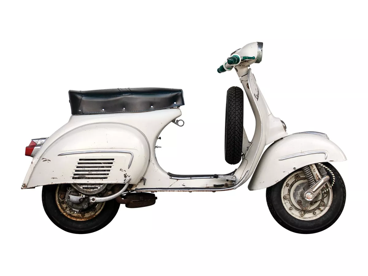 Zitbank -GIULIARI (made in Italy)- Vespa VNA, VNB, VBA, VBB (ook geschikt voor Rally, Sprint, GT/GT, TS, Super, GL, GS160, SS180)