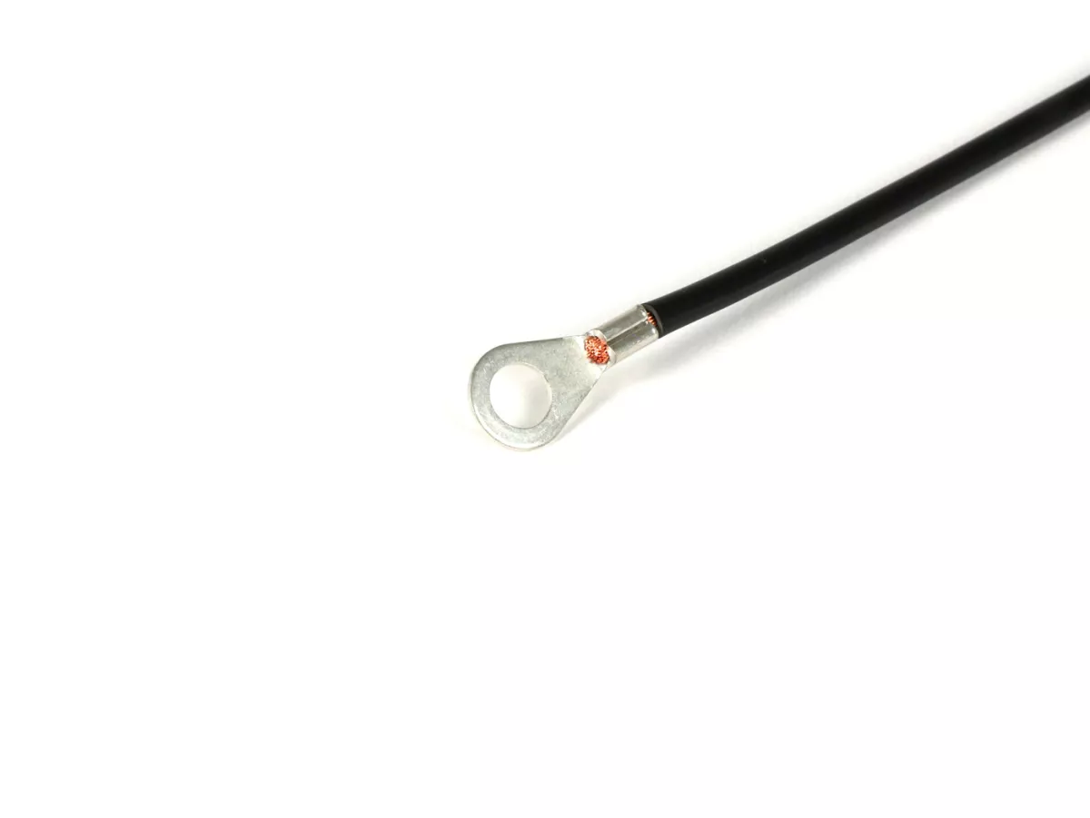 Earth wire battery-CASA LAMBRETTA- Lambretta D150, LD150, LI, LIS, SX, TV (Serie 1-3), DL, GP - isolated, with plug