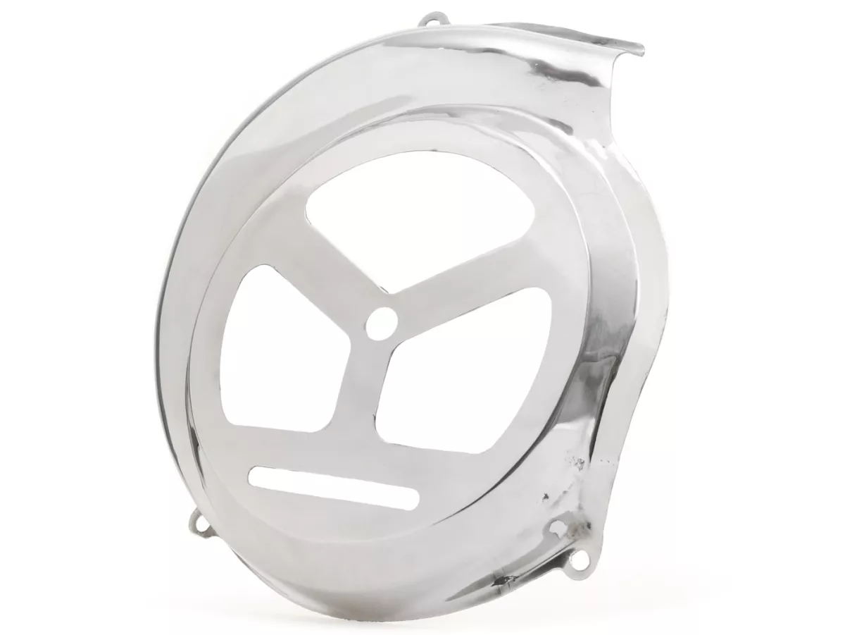 Cache turbine -PREMIUM style GS 150- Vespa PX80, PX125, PX150, PX200 - modèles avec démarreur électrique - inox