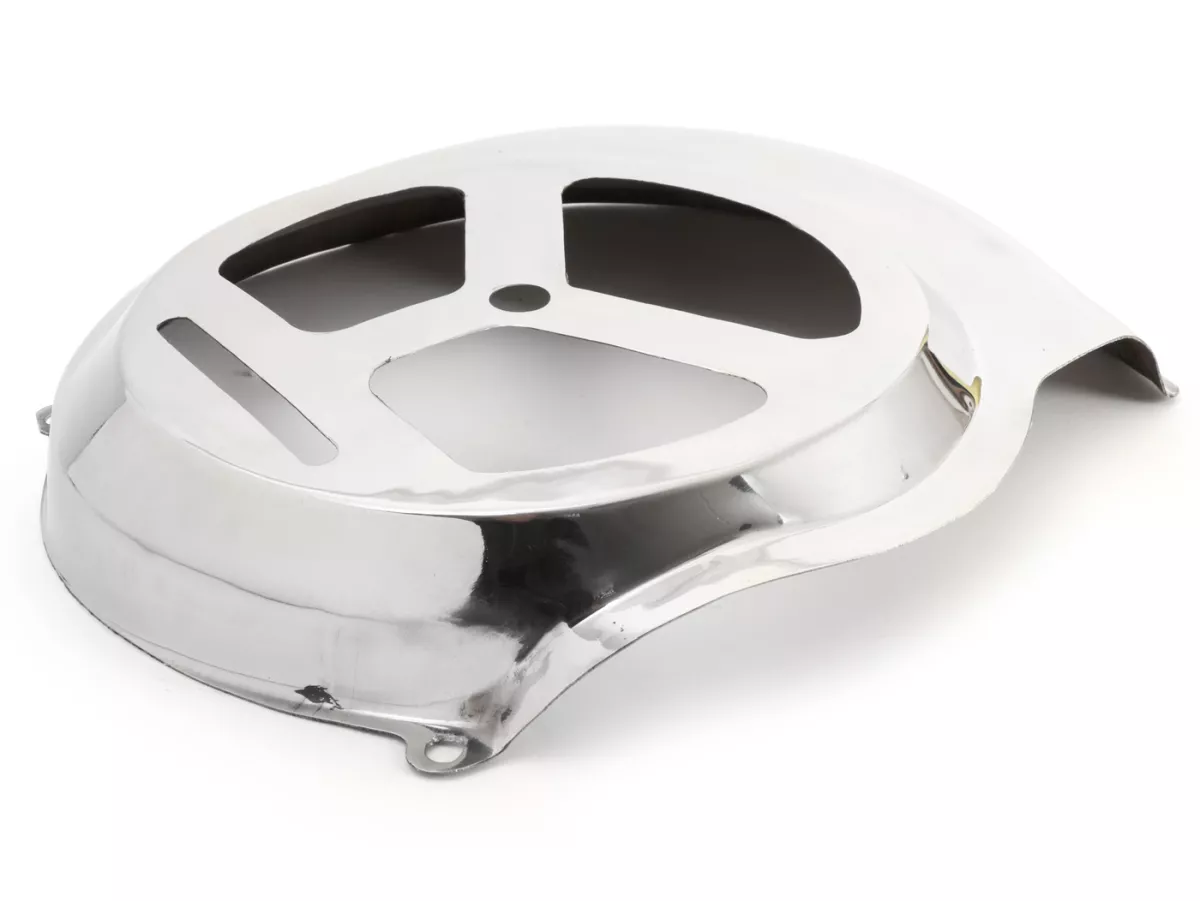 Cache turbine -PREMIUM style GS 150- Vespa PX80, PX125, PX150, PX200 - modèles avec démarreur électrique - inox