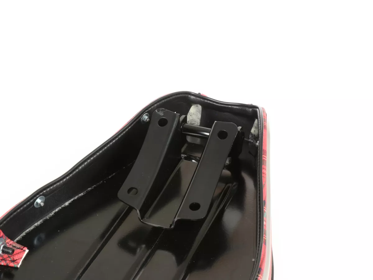 Seat -SELLERIA TREZZI- Lambretta LI, LI S, SX, TV, DL, GP - Tartan red