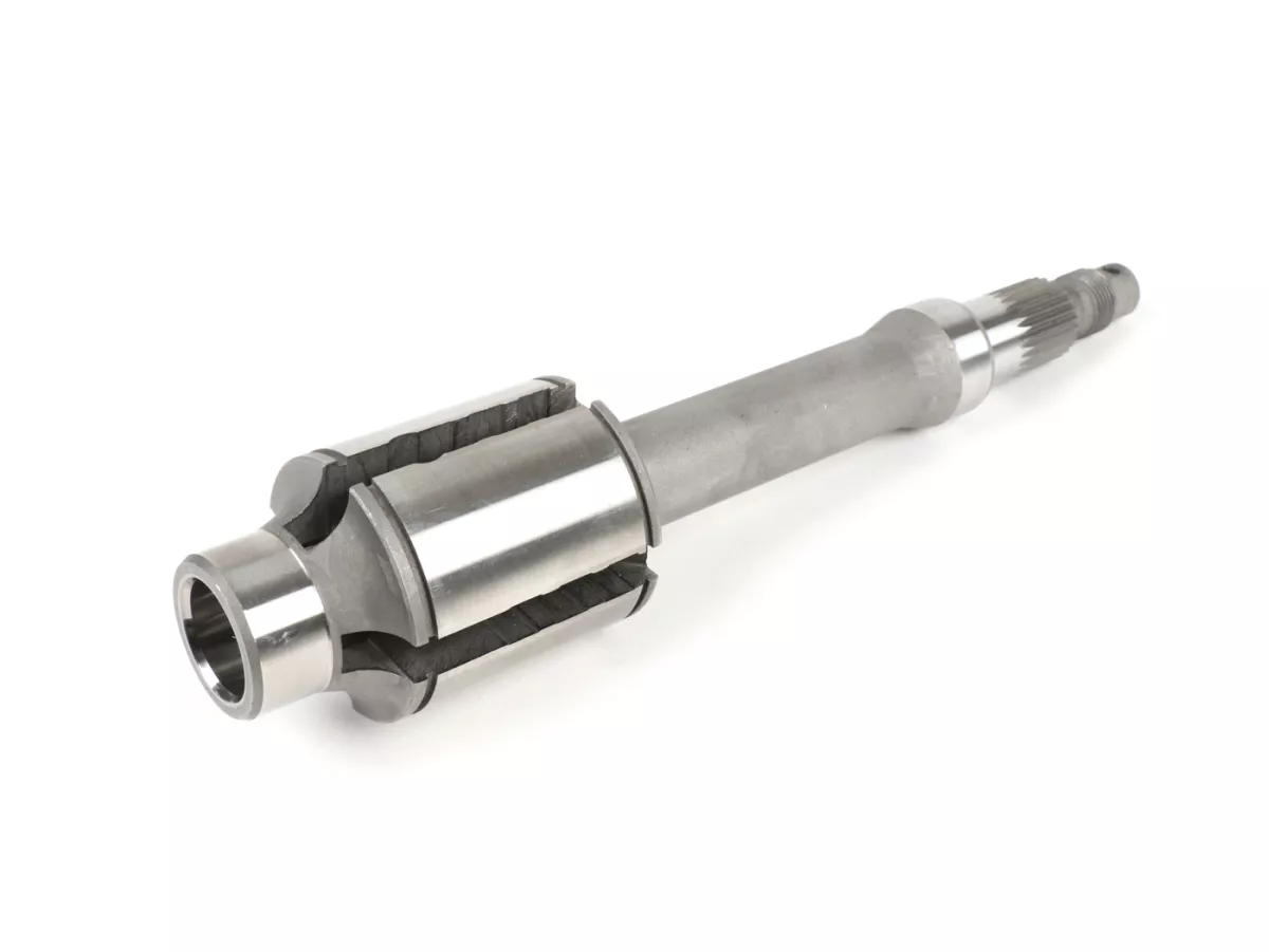 Gearbox (gear cogs incl. drive shaft) -PIAGGIO 200ccm- Vespa PX200 EFL, Disc, My (1984-) - PX125 (VNX2T 232053-, ZAPM), PX150 (VLX1T 624602-, ZAPM), PX200 (VSX1T 315267-), Cosa, T5 125cc, LML Star 2-stroke, Stella 2-stroke - 12/57, 13/42, 17/38, 21/35 tee