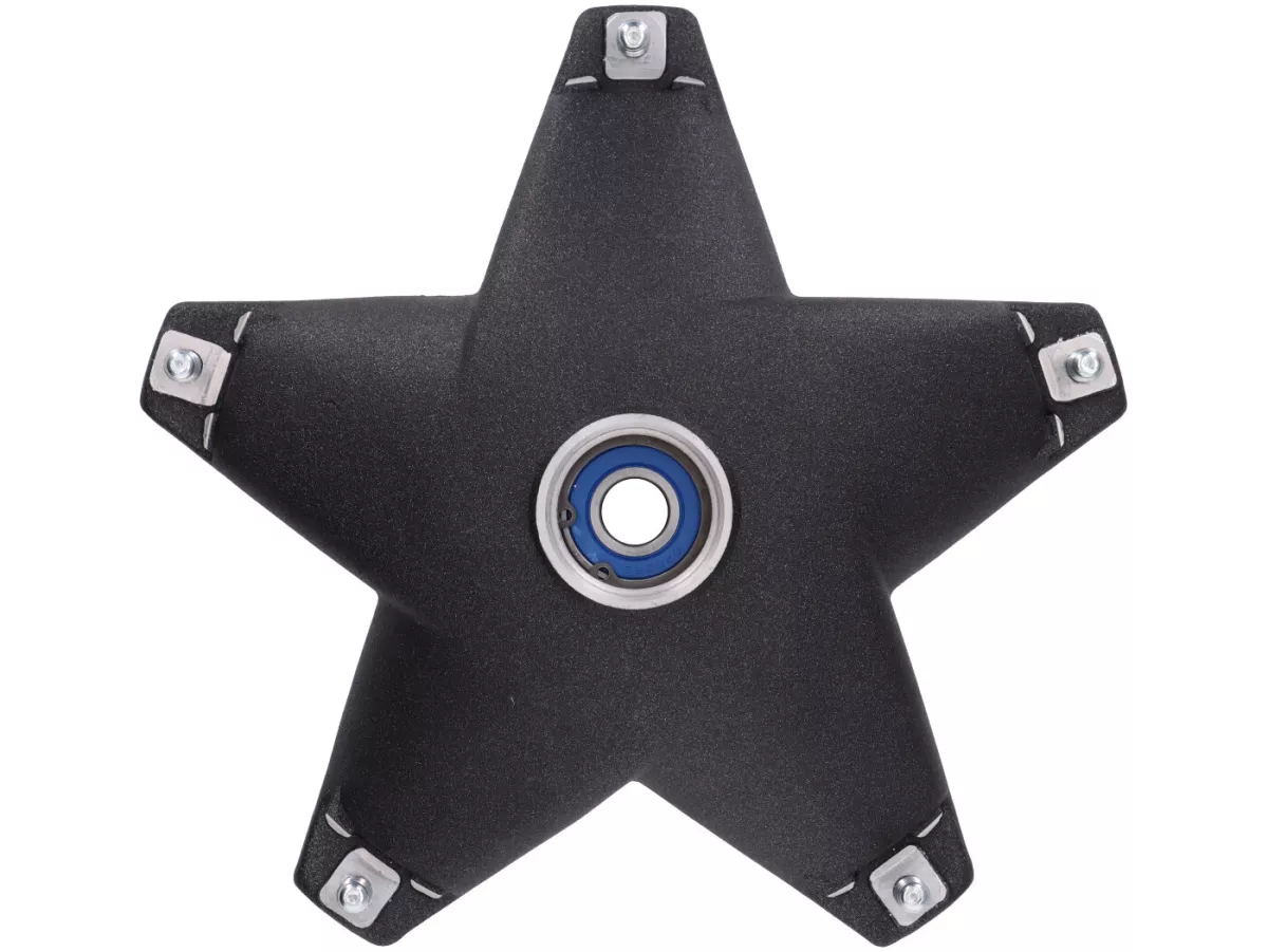 Front brake hub 10 inch -FA ITALIA- Vespa PX Disc (1998-) - Ø=20mm - black