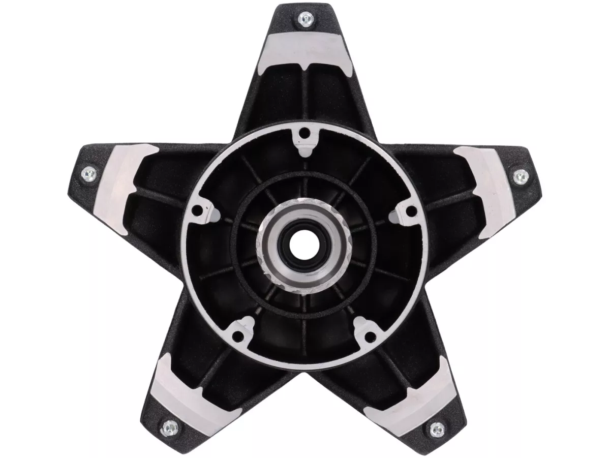 Front brake hub 10 inch -FA ITALIA- Vespa PX Disc (1998-) - Ø=20mm - black