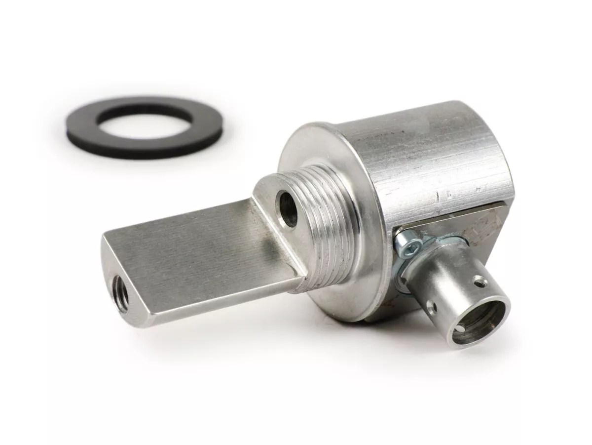 Fuel tap -KR AUTOMATION CNC 360°, 2l/min- Vespa Smallframe, Largeframe - V50, PV, ET3, PK, PX, VNB, VBA, VBB, Super, Sprint, Rally, TS, GT, GTR, LML Star/Stella 2T, Motovespa PX125 Iris (99C), Motovespa PX150 Iris (75C), Motovespa PX200 Iris (76C), Motove