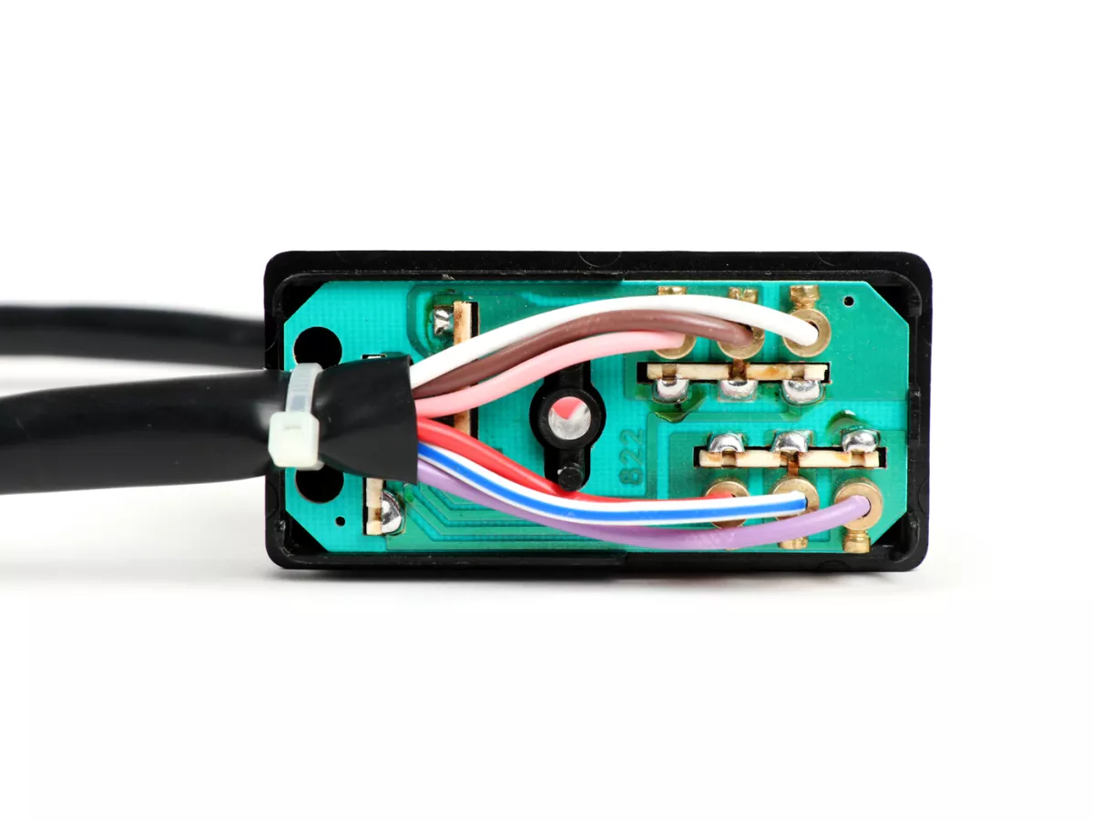Conmutador de intermitentes (con función de advertencia de peligro) -CALIDAD OEM- Vespa PK50 S/XL, PK80, PK125 S, PK125 ETS, PX80, PX125, PX150, PX200 (a partir de 1984) - 6 cables con multienchufe