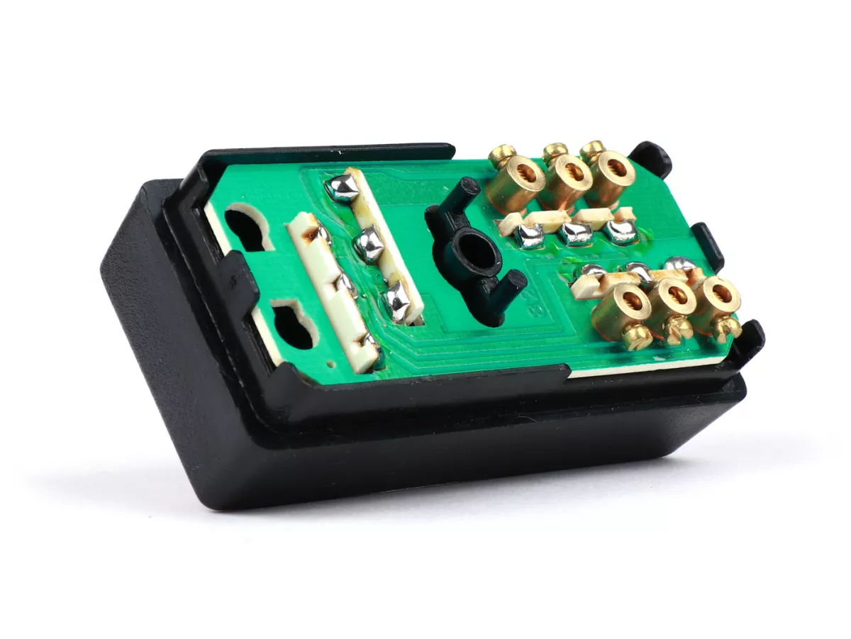 Interruptor de intermitentes (con función de advertencia de peligro) -CALIDAD DE EQUIPO- Vespa PK50 S/XL, PK80, PK125 S, PK125 ETS, PX80, PX125, PX150, PX200 (a partir de 1984) - sin cable, sin enchufe