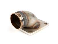 Pipe d’admission (partie du haut) -MRP clapet (RD350) inox- Vespa Largeframe PX, LML, Rally, Sprint, Cosa, T5, carter moteur Pinasco Slave PX/T5 - Ø int.=36mm - Ø connexion=40mm