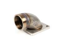 Intake manifold (upper part) -MRP reed valve (RD350) stainless steel- Vespa Largeframe PX, LML, Rally, Sprint, Cosa, T5, engine casing Pinasco Slave PX/T5 - Øinner=38mm - CS=45mm