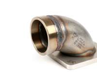 Intake manifold (upper part) -MRP reed valve (RD350) stainless steel- Vespa Largeframe PX, LML, Rally, Sprint, Cosa, T5, engine casing Pinasco Slave PX/T5 - Øinner=38mm - CS=45mm