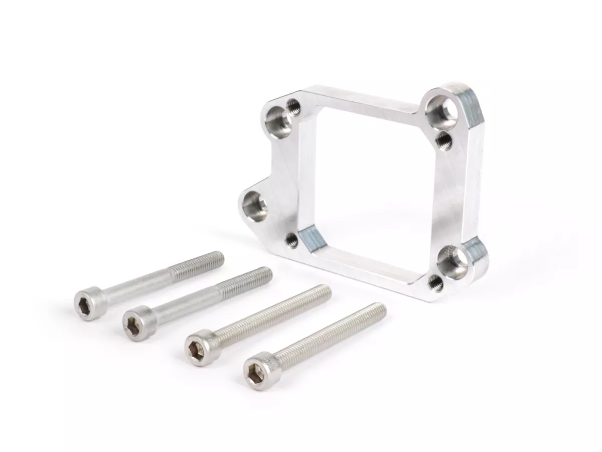 Adaptor -MRP untuk tipe diafragma RD350 ke casing mesin Malossi VR-One - Vespa Largeframe PX, LML, Rally, Sprint, Cosa, T5 125cc