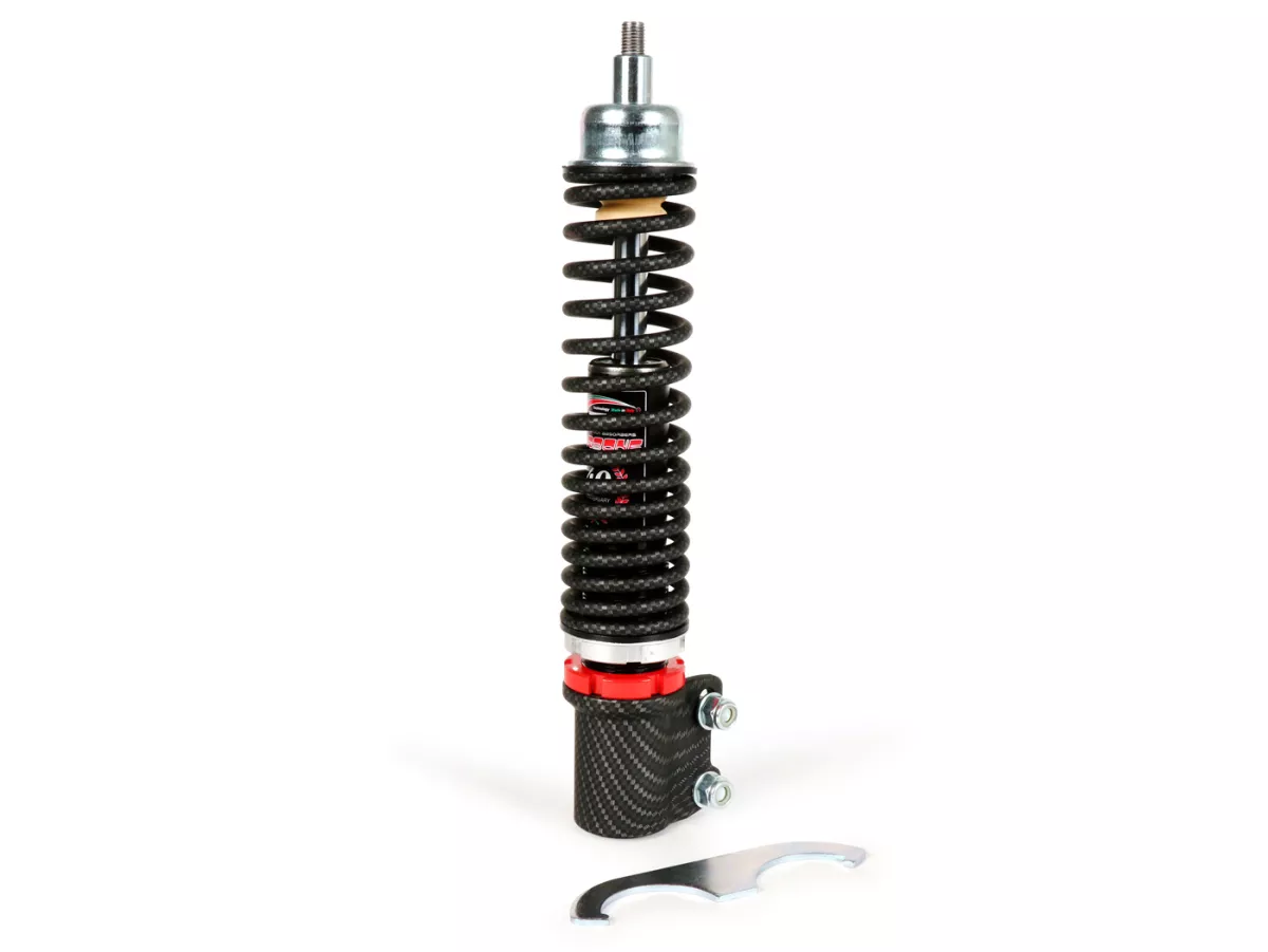 Stötdämpare fram -CIF Carbon SPORT HT justerbar, 240 mm, Vespa GT 125-200, GTL 125-200, GTS 125-300 (-2013, 2017-2022), GTV 125-300 - svart