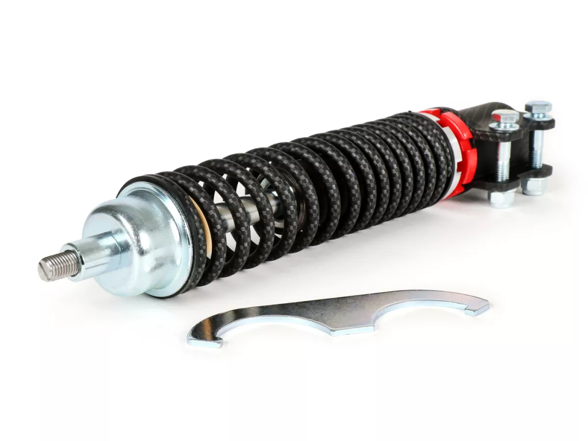 Stötdämpare fram -CIF Carbon SPORT HT justerbar, 240 mm, Vespa GT 125-200, GTL 125-200, GTS 125-300 (-2013, 2017-2022), GTV 125-300 - svart