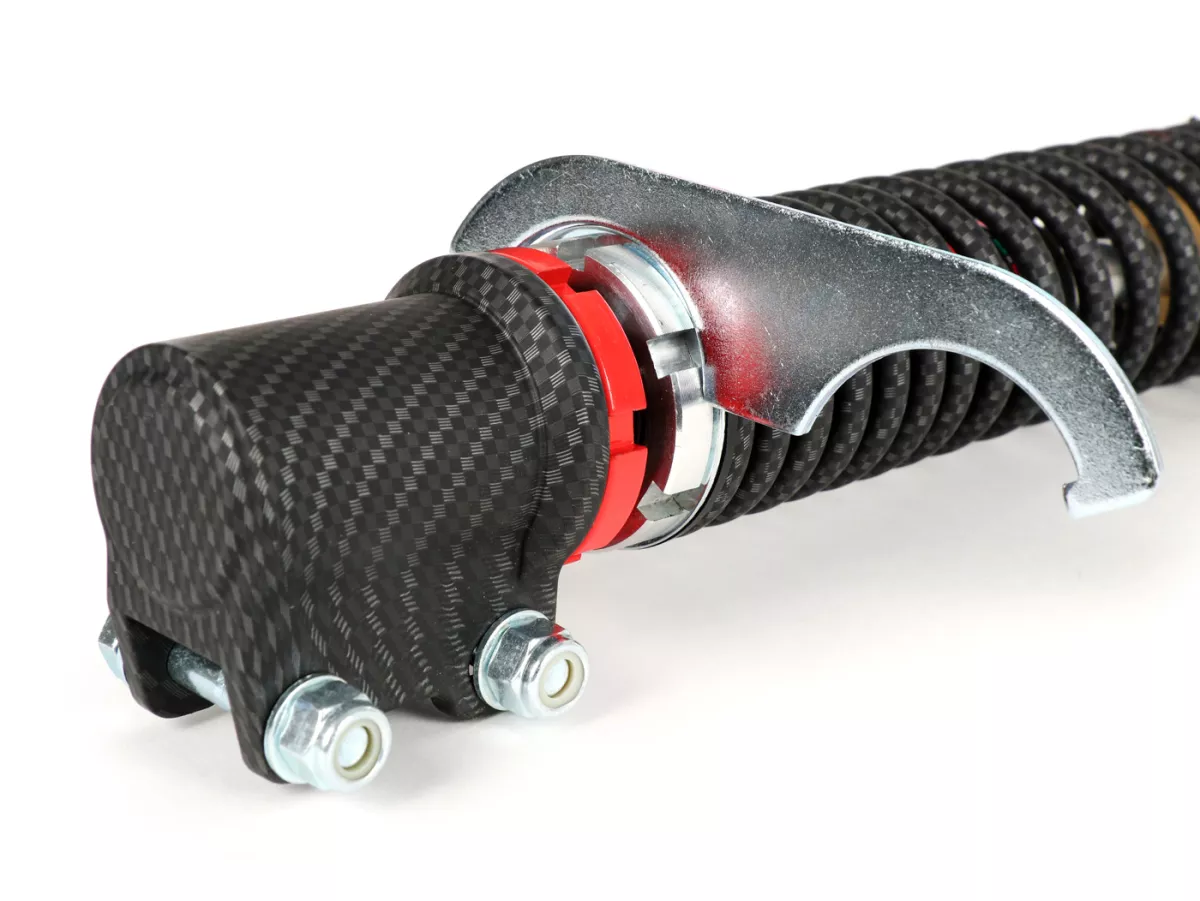 Stötdämpare fram -CIF Carbon SPORT HT justerbar, 240 mm, Vespa GT 125-200, GTL 125-200, GTS 125-300 (-2013, 2017-2022), GTV 125-300 - svart