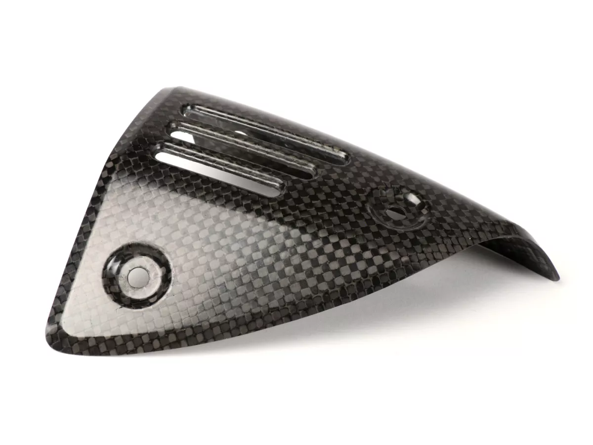 Heat shield for slip-on connection -AKRAPOVIC- for silencer Vespa GTV/GTS 125-300 (fits also HPE) - Carbon