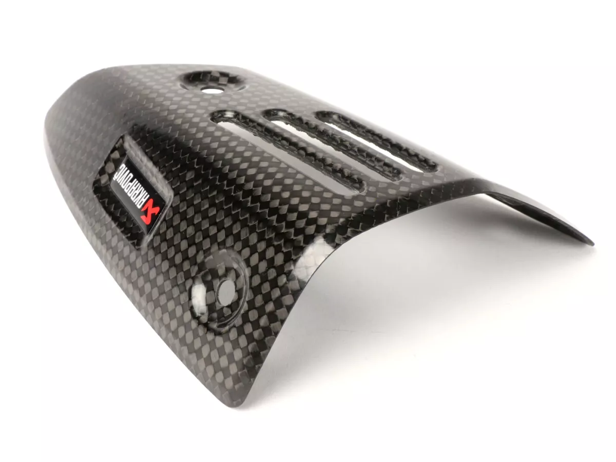 Heat shield for slip-on connection -AKRAPOVIC- for silencer Vespa GTV/GTS 125-300 (fits also HPE) - Carbon