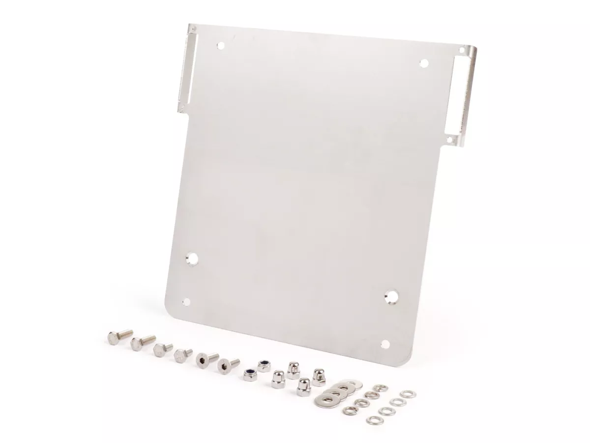 Portatarga - Portatarga -TD-Customs 180x200mm- Lambretta con staffe per indicatori BGM LED